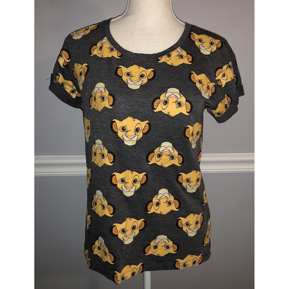 Disney T Shirt Womens Size M Lion King Simba Graphic Movie Souvenir Novelty